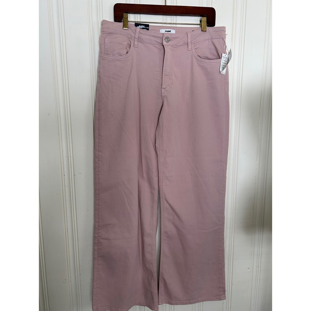 NWT Mavi Alena High Rise Straight /Wide Leg Jeans Woodrose Eco Sustainable Soft